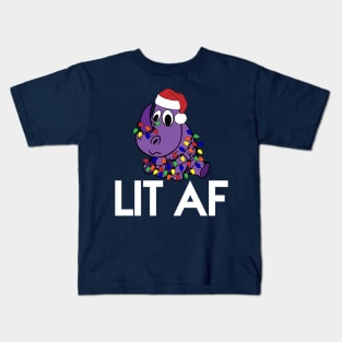 LTO Lit AF Twitch Logo Design Kids T-Shirt